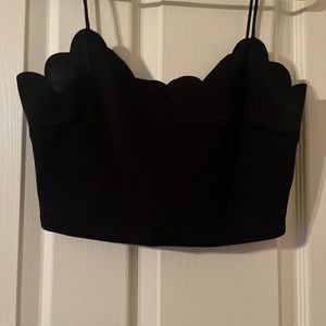 black crop top